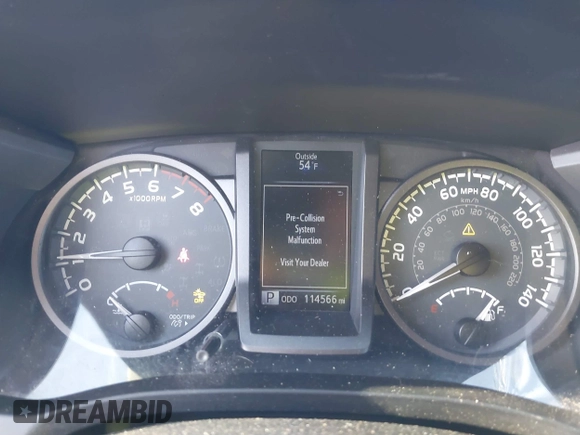2018 Toyota Tacoma SR5 with VIN 3TMAZ5CN4JM062272, listed as a IAAI auction lot 41671472 with 114,566 mi miles and . Bid and sale history available at DreamBid. Image 7.
