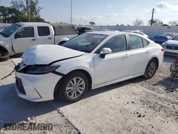 2025 Toyota Camry LE with VIN 4T1DAACK6SU537173, listed as a Copart auction lot 53202015 with 9,999 mi miles and Non Repairable. Bid and sale history available at DreamBid. Image 1.