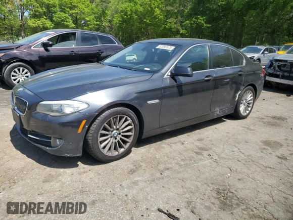 2011 BMW 5 Series 535i z VIN WBAFR7C55BC604867, wystawiony jako Copart lot #52096975 z przebiegiem 196 624 mil mil oraz Szkoda całkowita • Salvage title. Historia ofert i sprzedaży dostępna na DreamBid. Obrazek 1.