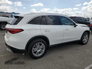 2025 Mercedes-Benz GLC with VIN W1NKM4GB9SF330286, listed as a Copart auction lot 50741755 with 225 mi miles and Salvage Title. Bid and sale history available at carsss.com. Image 3.