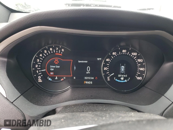 2018 Lincoln MKZ Reserve with VIN 3LN6L5FC2JR614142, listed as a Copart auction lot 64054794 with 6,316 mi miles and Salvage Title. Bid and sale history available at DreamBid. Image 9.