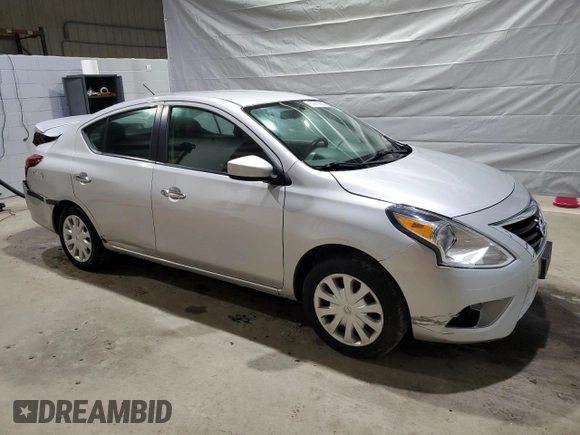 2019 Nissan Versa SV with VIN 3N1CN7AP7KL875992, listed as a Copart auction lot 51019335 with 128,429 mi miles and Salvage title. Bid and sale history available at DreamBid. Image 4.