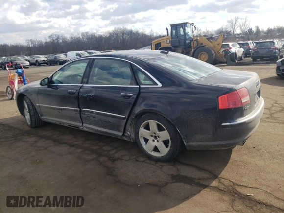 2006 Audi A8 4.2L with VIN WAUML44E86N006594, listed as a Copart auction lot 43246445 with Not provided miles and Salvage title. Bid and sale history available at DreamBid. Image 2.