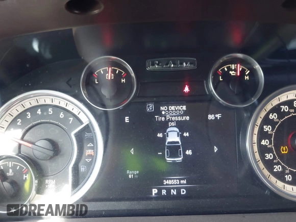 2016 Ram 1500 Lone Star with VIN 1C6RR6LT0GS107528, listed as a IAAI auction lot 41749532 with 348,553 mi miles. Bid and sale history available at carsss.com. Image 7.