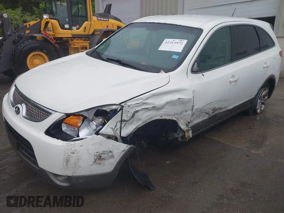 2008 Hyundai Veracruz GLS with VIN KM8NU73C08U077511, listed as a IAAI auction lot 42213972 with 202,230 mi miles and . Bid and sale history available at DreamBid. Image 2.
