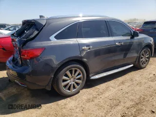 2016 Acura MDX w/Advance with VIN 5FRYD4H93GB001669, listed as a Copart auction lot 54585244 with 159,429 mi miles and Salvage Title. Bid and sale history available at carsss.com. Image 3.
