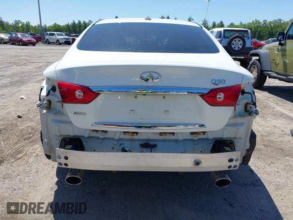 2014 Infiniti Q50 Sport with VIN JN1BV7AR3EM681886, listed as a IAAI auction lot 42382281 with 140,005 mi miles and . Bid and sale history available at DreamBid. Image 17.
