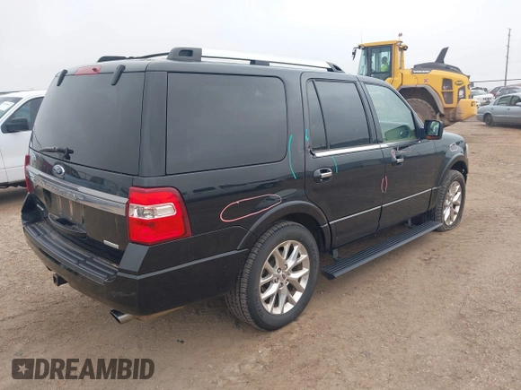 2015 Ford Expedition Limited z VIN 1FMJU2AT9FEF18919, wystawiony jako IAAI lot #42628284 z przebiegiem 181 356 mil mil oraz . Historia ofert i sprzedaży dostępna na DreamBid. Obrazek 4.