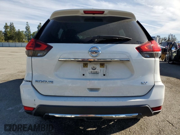2017 Nissan Rogue SV with VIN KNMAT2MT5HP514280, listed as a Copart auction lot 47095455 with 144,396 mi miles and Salvage title. Bid and sale history available at DreamBid. Image 6.