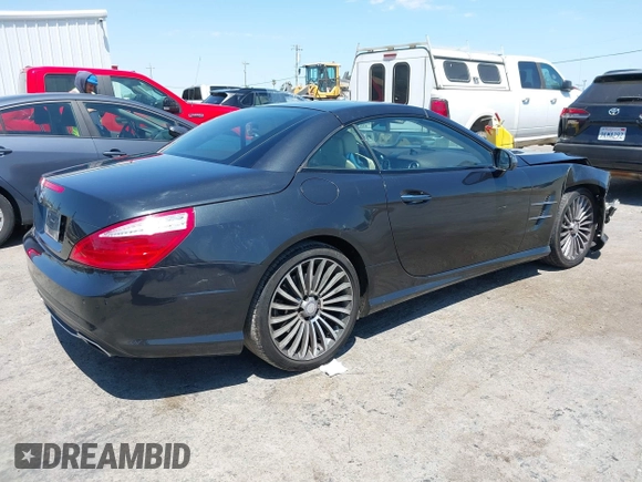 2013 Mercedes-Benz SL 550 with VIN WDDJK7DA8DF010469, listed as a IAAI auction lot 42626374 with 108,360 mi miles and . Bid and sale history available at DreamBid. Image 4.