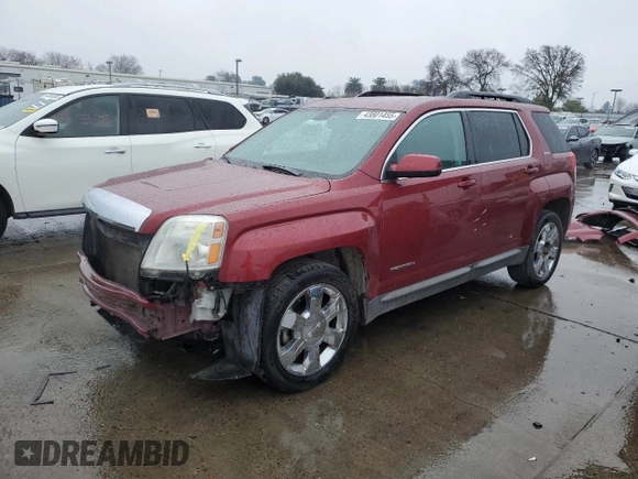 2011 GMC Terrain SLE-2 with VIN 2CTFLSE58B6384139, listed as a Copart auction lot 43801455 with 181,049 mi miles and Salvage Title. Bid and sale history available at carsss.com. Image 1.