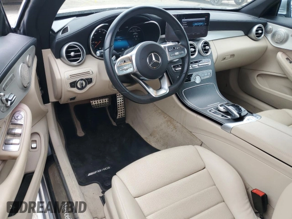 2023 Mercedes-Benz C 300 with VIN W1KWK8EB8PG117149, listed as a Copart auction lot 85022444 with 29,304 mi miles and Salvage Title. Bid and sale history available at DreamBid. Image 8.