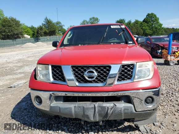 2005 Nissan Frontier LE with VIN 1N6AD07W15C443067, listed as a Copart auction lot 57390495 with 128,956 mi miles and Clean title. Bid and sale history available at DreamBid. Image 5.