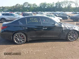 2021 Infiniti Q50 Red Sport 400 z VIN JN1FV7DR6MM880572, wystawiony jako IAAI lot #42411884 z przebiegiem 31 436 mil mil oraz . Historia ofert i sprzedaży dostępna na DreamBid. Obrazek 13.