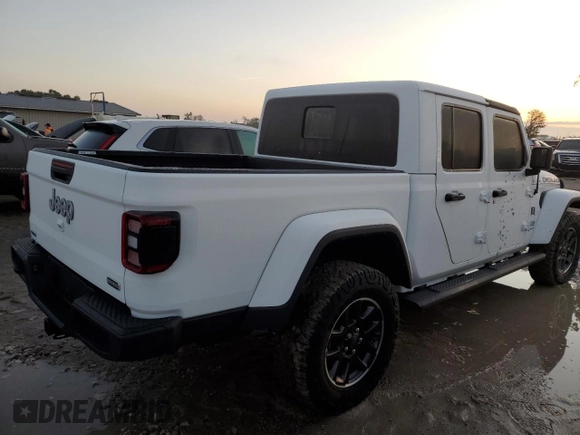 2023 Jeep Gladiator Overland with VIN 1C6JJTFM6PL547321, listed as a Copart auction lot 73760644 with Not provided miles and Salvage title. Bid and sale history available at DreamBid. Image 3.