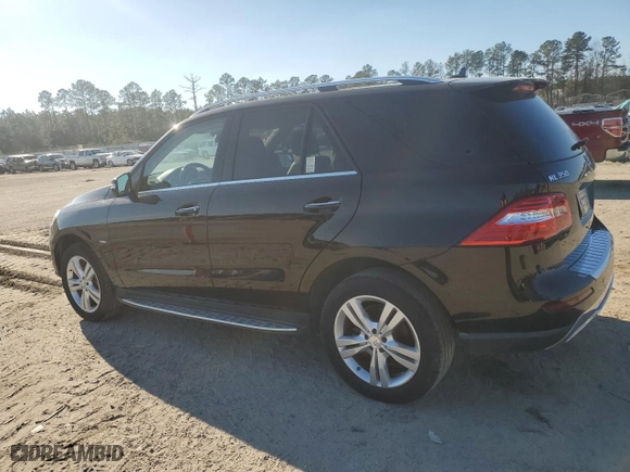 2012 Mercedes-Benz M-Class ML 350 BlueTEC with VIN 4JGDA2EB1CA084764, listed as a Copart auction lot 89222525 with 186,164 mi miles and Clean Title. Bid and sale history available at carsss.com. Image 2.
