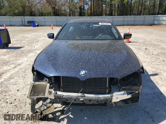 2019 BMW 5 Series 540i xDrive with VIN WBAJE7C58KWW19058, listed as a Copart auction lot 48414445 with 56,506 mi miles and Salvage Title. Bid and sale history available at carsss.com. Image 5.