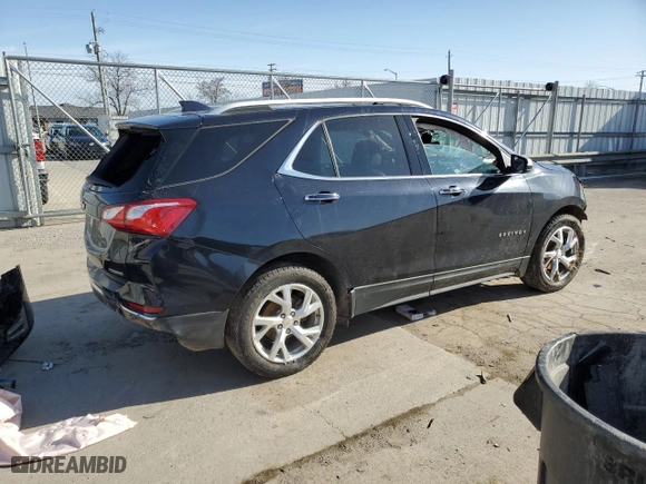 2020 Chevrolet Equinox Premier with VIN 2GNAXNEV0L6237947, listed as a Copart auction lot 49595475 with 80,426 mi miles and Salvage Title. Bid and sale history available at carsss.com. Image 3.