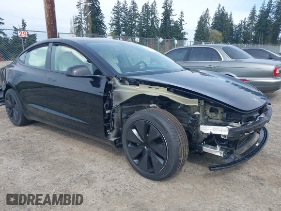 2025 Tesla Model 3 Long Range with VIN 5YJ3E1EB1SF885103, listed as a IAAI auction lot 41926295 with Not provided miles and . Bid and sale history available at DreamBid. Image 6.