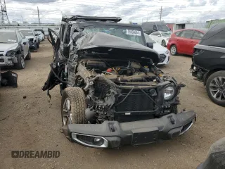 2022 Jeep Wrangler Unlimited Sahara Altitude with VIN 1C4HJXEG0NW241043, listed as a Copart auction lot 75556664 with Not provided miles and Salvage title. Bid and sale history available at DreamBid. Image 5.