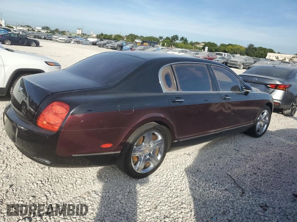 2006 Bentley Flying Spur with VIN SCBBR53W96C031785, listed as a Copart auction lot 81912514 with 58,606 mi miles and Salvage Title. Bid and sale history available at DreamBid. Image 3.
