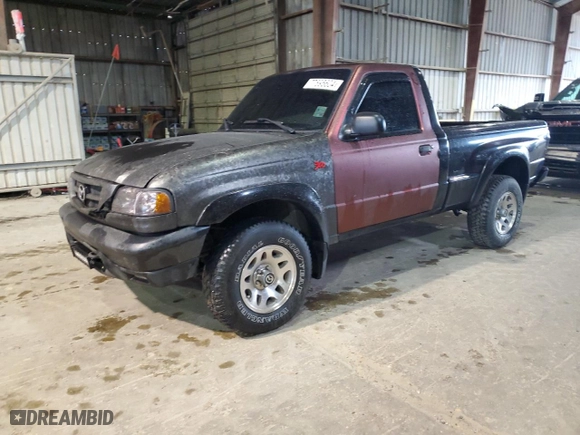 2001 Mazda B-Series 2WD Truck DS with VIN 4F4YR12U01TM28382, listed as a Copart auction lot 77695604 with 165,103 mi miles and Salvage Title. Bid and sale history available at carsss.com. Image 1.