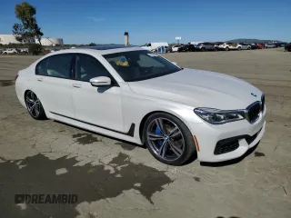 2016 BMW 7 Series 750i with VIN WBA7F0C55GGM20839, listed as a Copart auction lot 46189945 with 75,886 mi miles and Salvage Title. Bid and sale history available at carsss.com. Image 4.