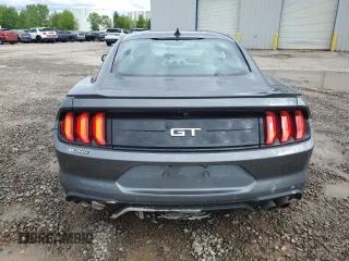 2021 Ford Mustang GT with VIN 1FA6P8CF9M5102819, listed as a Copart auction lot 58172685 with 47,518 mi miles and Salvage title. Bid and sale history available at DreamBid. Image 6.