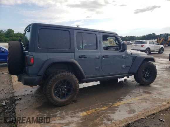 2024 Jeep Wrangler Sport S with VIN 1C4PJXDG6RW290752, listed as a Copart auction lot 58501845 with 11,656 mi miles and Clean title. Bid and sale history available at DreamBid. Image 3.