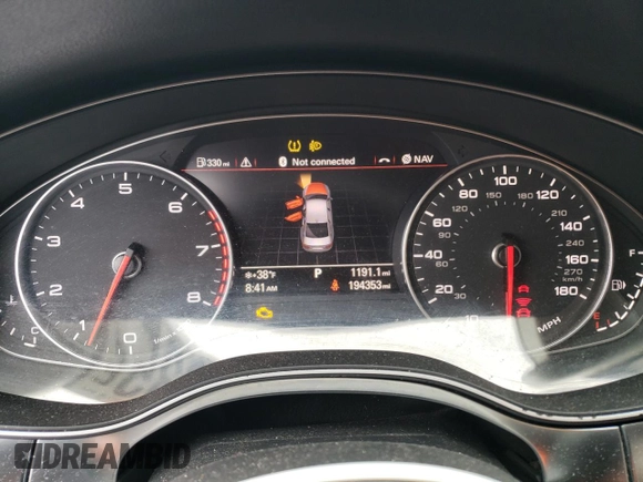 2012 Audi A6 Premium Plus with VIN WAUBGAFC0CN003769, listed as a Copart auction lot 45745935 with 194,353 mi miles and Non repairable. Bid and sale history available at DreamBid. Image 9.