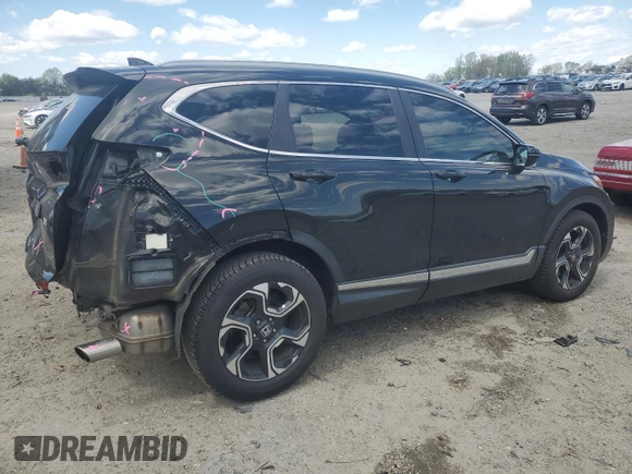 2017 Honda CR-V Touring with VIN 5J6RW1H93HL003929, listed as a Copart auction lot 53295705 with 67,097 mi miles and Salvage Title. Bid and sale history available at carsss.com. Image 3.