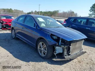 2019 Hyundai Sonata SEL with VIN 5NPE34AF7KH805958, listed as a IAAI auction lot 41762452 with 142,840 mi miles. Bid and sale history available at carsss.com. Image 1.