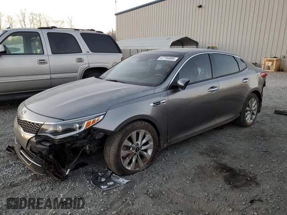 2017 Kia Optima EX with VIN 5XXGU4L3XHG174538, listed as a Copart auction lot 47754885 with 117,952 mi miles and Salvage Title. Bid and sale history available at carsss.com. Image 1.
