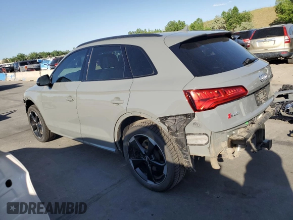2020 Audi SQ5 Premium Plus with VIN WA1B4AFY2L2033049, listed as a Copart auction lot 57482134 with 44,357 mi miles and Salvage Title. Bid and sale history available at DreamBid. Image 2.