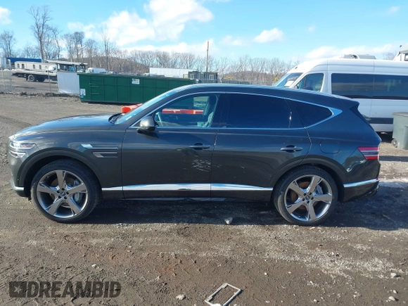 2024 Genesis GV80 with VIN KMUHCESC7RU180109, listed as a IAAI auction lot 41524166 with 4,109 mi miles and . Bid and sale history available at DreamBid. Image 14.