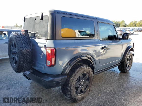 2024 Ford Bronco Black Diamond with VIN 1FMDE1AH5RLA05733, listed as a Copart auction lot 82016644 with 3,629 mi miles and Salvage Title. Bid and sale history available at DreamBid. Image 3.