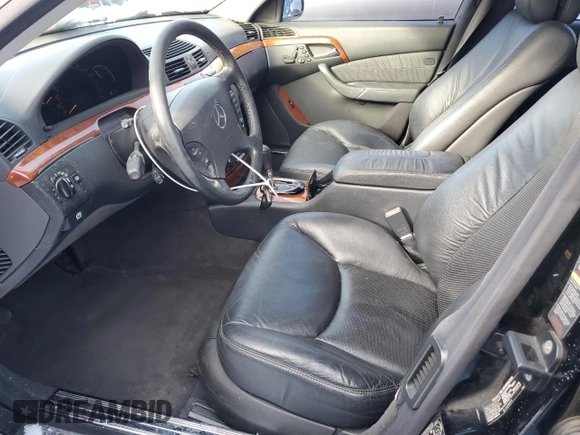 2003 Mercedes-Benz S-Class 4.3L with VIN WDBNG83J13A342008, listed as a Copart auction lot 86048674 with 222,223 mi miles and Salvage Title. Bid and sale history available at carsss.com. Image 7.
