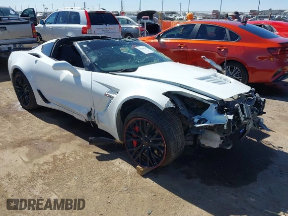 2017 Chevrolet Corvette Z06 3LZ with VIN 1G1YU2D66H5602863, listed as a IAAI auction lot 41645635 with 39,784 mi miles. Bid and sale history available at carsss.com. Image 1.