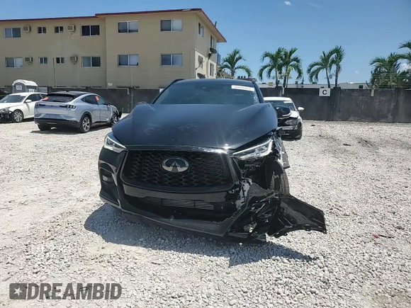 2023 Infiniti QX50 Sport with VIN 3PCAJ5FB0PF115250, listed as a Copart auction lot 56046004 with 17,100 mi miles and . Bid and sale history available at DreamBid. Image 11.