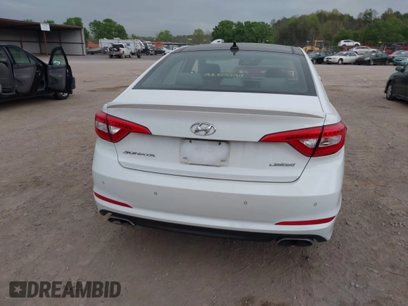 2015 Hyundai Sonata Limited with VIN 5NPE34AF2FH135371, listed as a IAAI auction lot 41986461 with 103,006 mi miles and . Bid and sale history available at carsss.com. Image 16.