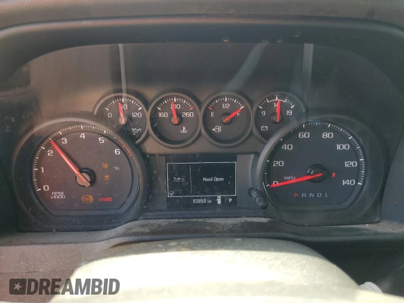 2020 GMC Sierra 1500 with VIN 3GTN8AEF4LG248821, listed as a Copart auction lot 50702345 with 62,850 mi miles and Salvage Title. Bid and sale history available at DreamBid. Image 9.
