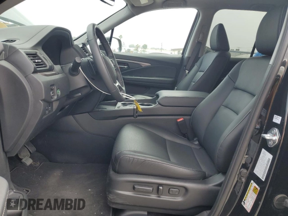 2025 Honda Ridgeline RTL with VIN 5FPYK3F52SB014785, listed as a Copart auction lot 59982875 with 2,341 mi miles and Salvage title. Bid and sale history available at DreamBid. Image 7.