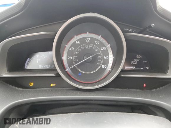 2016 Mazda 3 i Sport with VIN 3MZBM1K73GM281213, listed as a Copart auction lot 49152465 with 94,492 mi miles and Salvage Title. Bid and sale history available at DreamBid. Image 9.