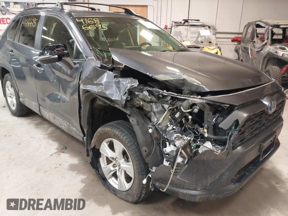 2021 Toyota RAV4 Hybrid XLE with VIN JTMRWRFV2MD125979, listed as a IAAI auction lot 41686695 with 79,737 mi miles. Bid and sale history available at carsss.com. Image 6.