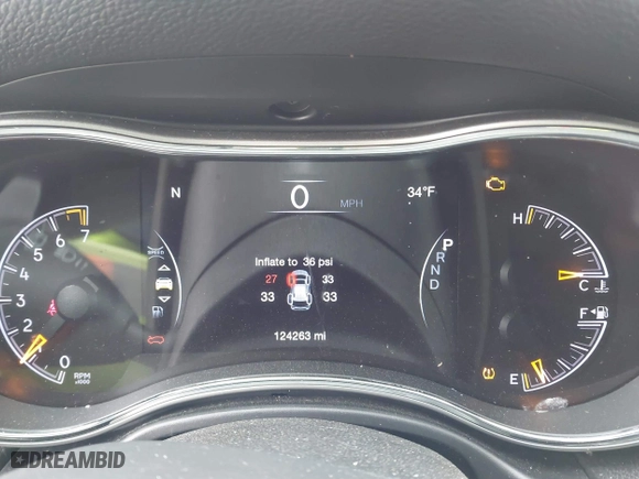 2018 Jeep Grand Cherokee Limited with VIN 1C4RJFBG8JC361638, listed as a IAAI auction lot 41431613 with 124,263 mi miles. Bid and sale history available at carsss.com. Image 7.
