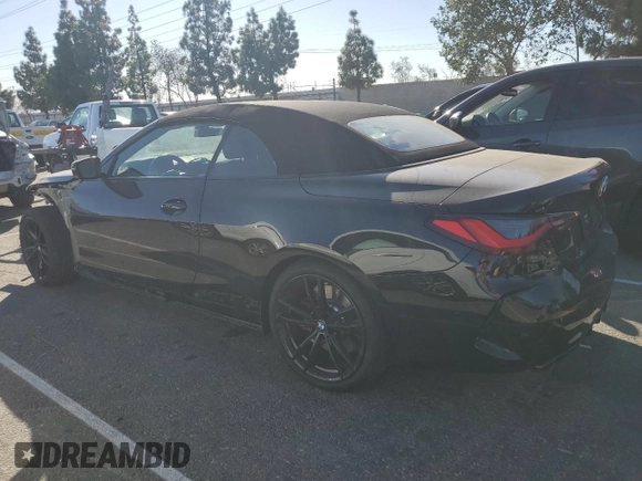2023 BMW 4 Series M440i with VIN WBA53AT09PCL68116, listed as a Copart auction lot 75622303 with 3,449 mi miles and . Bid and sale history available at DreamBid. Image 2.