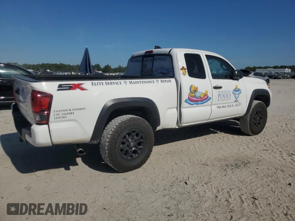 2022 Toyota Tacoma SR with VIN 3TYRX5GN5NT065551, listed as a Copart auction lot 57867435 with 51,120 mi miles and Salvage title. Bid and sale history available at DreamBid. Image 3.