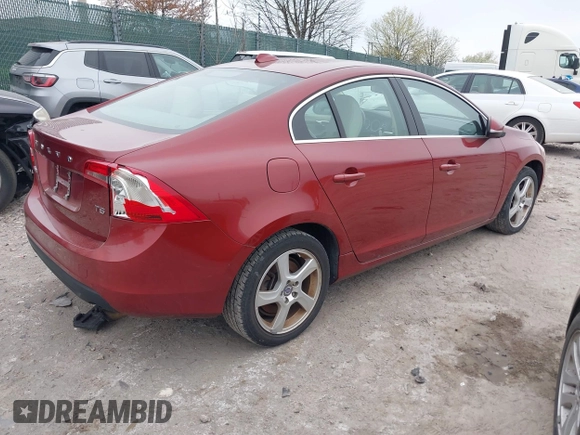 2012 Volvo S60 T5 with VIN YV1622FS6C2079928, listed as a IAAI auction lot 42021144 with 133,976 mi miles. Bid and sale history available at carsss.com. Image 4.