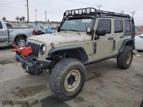 2018 Jeep Wrangler JK Unlimited Rubicon with VIN 1C4BJWFG4JL891312, listed as a Copart auction lot 87041334 with 51,286 mi miles and Salvage Title. Bid and sale history available at carsss.com. Image 1.