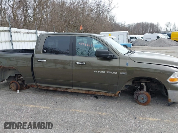 2012 Ram 1500 Big Horn with VIN 1C6RD7LT2CS172976, listed as a IAAI auction lot 41946690 with 1 mi miles. Bid and sale history available at carsss.com. Image 12.